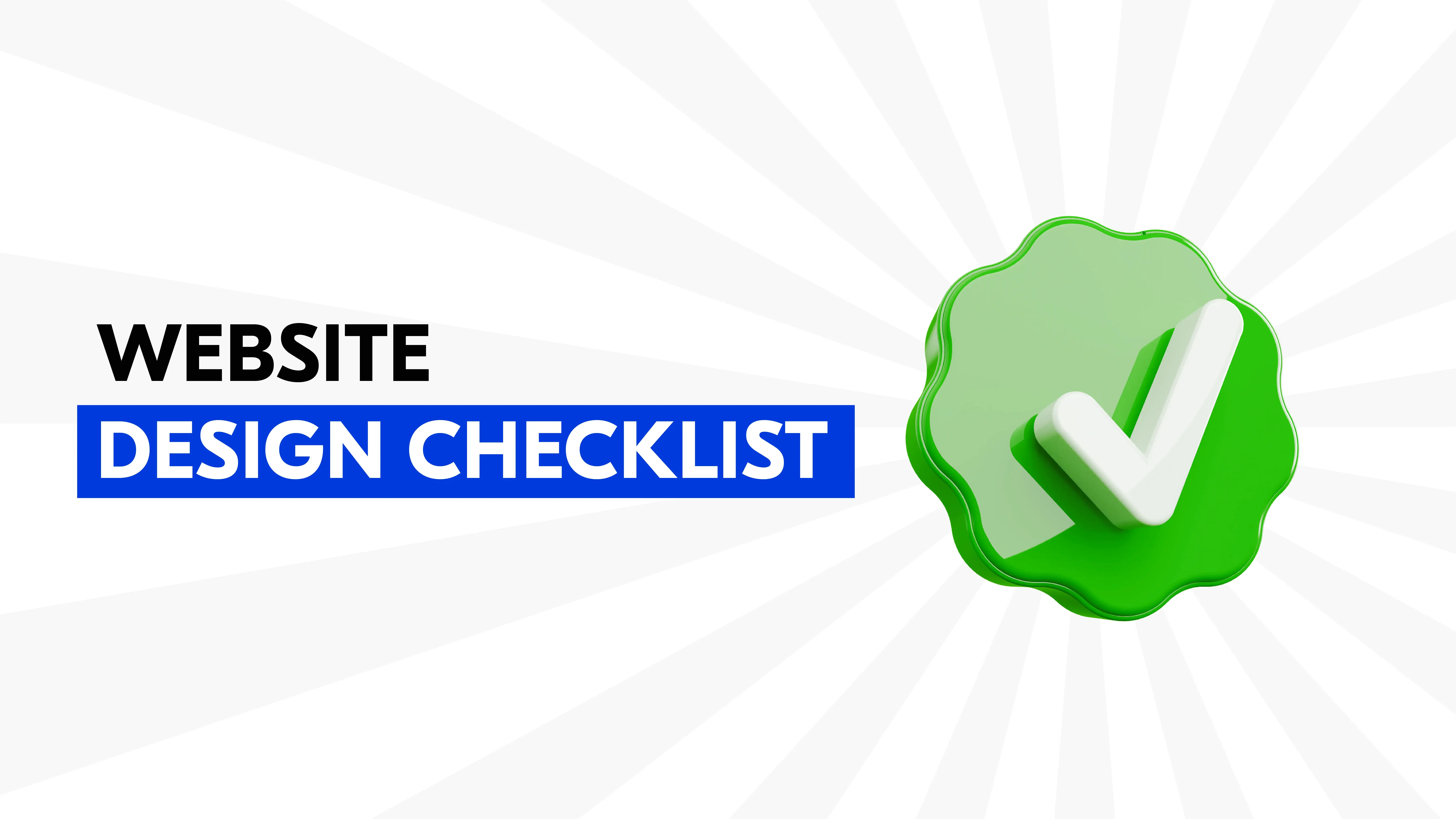 39-Point Website Design Checklist Image